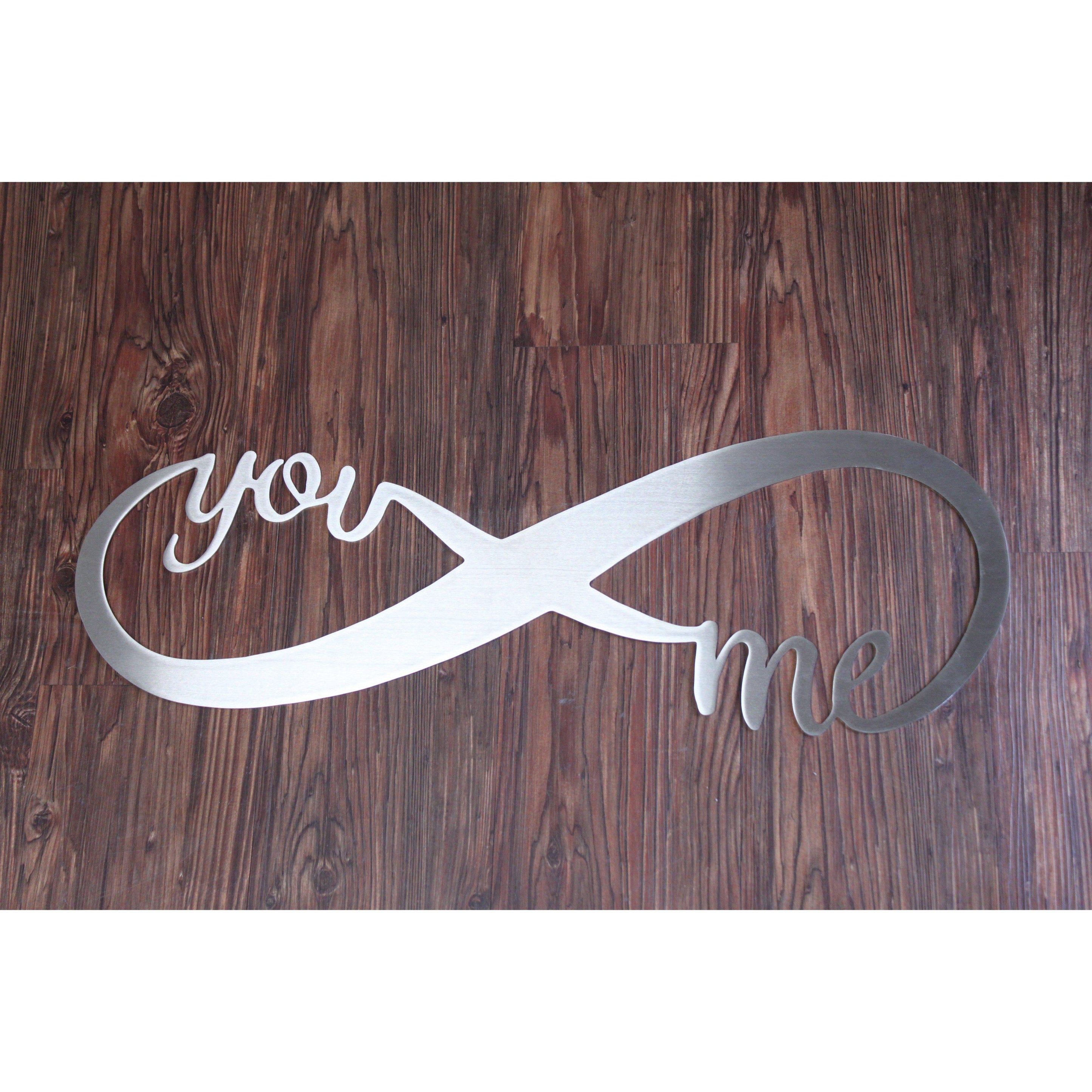 You Me Infinity Love Sign Metal Wall Art – Cascade Manufacturing