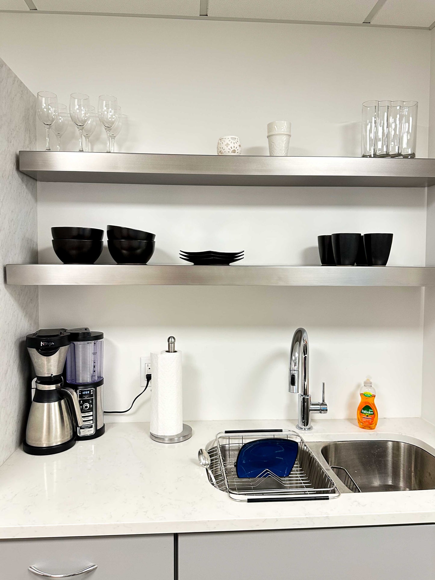 Stainless Steel Floating Shelf 12 Deep for Kitchen, Bathroom and