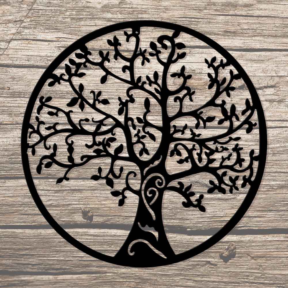 13th Century Tree of Life - Handgefertigter Lebensbaum Anhänger aus Bronze