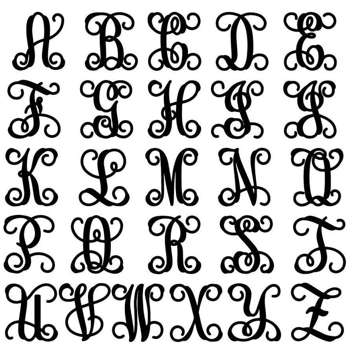 Metal Monogram Letter Circle Sign – Cascade Manufacturing